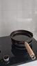 铁仕达（Telssida） 加厚铸铁小平底锅无涂层铸铁锅牛排煎锅不粘煎蛋锅辅食锅生铁锅迷你锅早餐锅 【木柄款】24cm锅+玻璃盖 实拍图