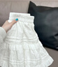 浪莎蕾丝蛋糕短裙女2025新款芭蕾风a字半身裙小个子高腰甜美蓬蓬裙子 实拍图