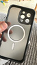 ROCK适用苹果16Pro手机壳iPhone16Pro保护套磁吸Magsafe防摔镜头全包精孔硅胶简约不粘指纹男女灰色 实拍图