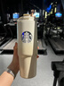 星巴克（Starbucks）杯子 经典系列保温吸管杯 高颜值大容量 便携随行水杯 男女士送礼 渐变款不锈钢双饮口提手杯820ml 实拍图