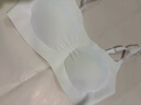 ubras虞书欣同款无尺码小奶皮轻褶文胸罩隐形无痕内衣女冰绿色背心mini 实拍图