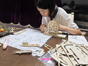 大眼小娃木质3D立体拼图电动滚珠轨道拼装插模型积木儿童DIY手工玩具礼物 实拍图