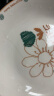 家用陶瓷盘子菜盘餐盘圆盘陶瓷简约风釉下彩简线花朵7英寸早餐盘 7寸早餐盘4个装 实拍图