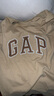 Gap男女装夏季拼接logo圆领短袖T恤宽松上衣460841 卡其色 185/104A(XXL) 亚洲尺码 实拍图