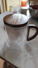 忆壶茶（YIHUTEA） 玻璃茶杯加厚水杯大容量茶水分离杯办公家用泡茶杯子耐热玻璃杯 【透明加厚】木灵杯500ML 实拍图