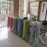 华恺之星 凳子家用板凳餐凳圆凳塑料凳子塑胶凳 YK066蓝绿橘粉灰驼6把装 实拍图