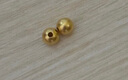 金小貅黄金转运珠女足金999路路通古法珠手链DIY隔珠散珠手链送礼编绳 3mm[古法]0.05-0.07g加厚版 实拍图
