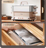 美的（Midea）【国家补贴】钛陶0氟多功能锅超薄速沸电火锅不锈钢蒸锅鸳鸯火锅专用锅一体电锅煎烤料理锅332266S 实拍图
