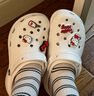 crocs卡骆驰洞洞鞋贝雅男鞋女鞋轻便耐磨一脚蹬拖鞋休闲鞋|10126 白-100 43 (270mm) 实拍图