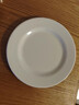 享乐伴密胺圆盘仿瓷餐具可定制logo圆形盘子塑料白色平盘快餐盘子 P0007- 浅盘【耐高温】 5英寸 实拍图