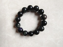 石玥珠宝精品16mm彩虹眼天然黑曜石手串本命年转运珠水晶手链男女士款 实拍图