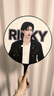接运猫大王扇定制歌手明星应援扇子演唱会diy日韩卡通动漫定做 大号黑色大王扇（定制图发客服） 实拍图