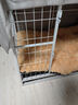 北鼻狗【升级全管加强 】狗笼中型犬大型犬狗笼子宠物狗狗笼子金毛用品 升级置物架加粗加密 白色 110*75*90CM 建议100斤内 实拍图