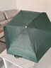 晴雨两用umbrella超轻迷你口袋伞女防紫外线防晒黑胶扁五折伞遮阳 墨绿 手动 实拍图