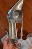 CHARLES&KEITH质感链条尖头高跟凉鞋子女鞋生日礼物女送女友CK1-60280377 Silver银色 38 (245) 实拍图