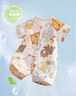 wua·wua婴儿衣服夏季薄款连体衣纯棉新生儿外出爬服宝宝短袖睡衣空调房 满印马戏团（对开按扣） 90cm （适合12-18个月 18-23斤） 实拍图
