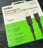 贝尔金（BELKIN）USB4全功能数据线 2米兼容雷电3数据传输线 240W快充 20Gbps大数据传输 拓展投屏Type-C线 INZ004 实拍图