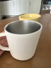 无印良品（MUJI）不锈钢双层马克杯 大容量男女办公学生水杯茶杯咖啡杯 白色 380ml 实拍图
