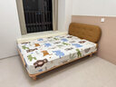 冬熊全实木儿童床男孩女孩小户型双人床1米5简约防护栏小孩卧室床 头层牛皮/旗舰版山毛榉排骨架 1500mm*2000mm框架结构 实拍图