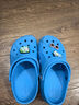 CROCS卡骆驰贝雅儿童洞洞鞋男女童户外包头沙滩鞋拖鞋/207013/207012 海蓝-456 34 (205mm) 实拍图
