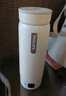 飞利浦 (PHILIPS)烧水杯电热水杯便携式烧水壶加热水杯旅行折叠电热水壶保温杯加热杯养生杯 0.42L 全新升级【恒温】烧水杯 白色 实拍图