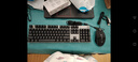 惠普（HP）GK400F机械键盘 办公电竞游戏专用有线 台式机笔记本电脑键盘鼠标套装 【枪色混光 键鼠套装】茶轴 USB 实拍图
