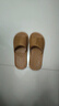 新品亚麻拖春夏透气室内防滑居家用凉拖 藤草黄 42-43 实拍图