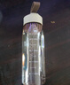 亿嘉（IJARL）塑料水杯女高颜值便携吸管杯带开学水杯隔滤网提手杯绿色600ML 实拍图