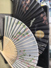 六品堂扇子古风折扇中国风女男汉服旗袍古典舞蹈跳舞儿童夏季随身便携绢布折叠小扇子 黑色柄 实拍图
