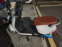 立马电动摩托车MINI 80公里长续航1200W电机60V20Ah铅酸电池外卖家用舒适出行电动车 梦幻白 实拍图