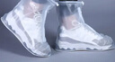 诺兰森迪 雨鞋套加厚鞋底防水鞋套便携式雨靴套透明白色 L码(39-40） 实拍图