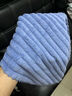 新款5A抗菌洗脸毛巾家用洗脸巾洗澡加厚成人比纯棉柔软吸水不掉毛 深色组合蓝色+灰色 2条 实拍图