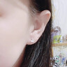 缔晶999足银耳钉女纯银一周耳环防过敏养耳洞耳饰生日礼物送女友老婆 【送证书】一周耳钉七对套装 实拍图