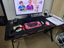 奥伦福特  电脑桌台式家用电竞游戏桌办公书桌简约书房写字桌子 碳纤维纹路单桌-120*60 升级款电竞桌 实拍图