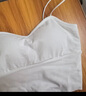 FitonTon吊带背心女士美背文胸一体运动瑜伽内衣带胸垫性感打底内搭白M 实拍图