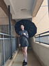 小米有品生态链同款全自动伞加强伞骨雨伞太阳伞防紫外黑胶防晒遮阳伞 60骨全自动抗风加固【黑色】 实拍图