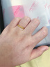 周六福（ZLF）  黄金戒指女款硬金三生三世足金素圈指环 定价单个 光面13号-0.85g 实拍图