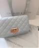 CHARLES&KEITH经典菱格链条小方单肩斜挎包包女包生日礼物CK2-70160131 Sea Salt Blue海盐蓝（新色） 小包 实拍图