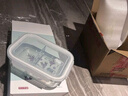 京东京造 饭盒 学生上班族高硼硅玻璃便当盒微波炉保鲜盒（二分格1050ml） 实拍图