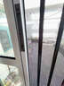 金凯盾金刚网隐形折叠纱门风琴式伸缩防盗防蚊防鼠铝合金折叠推拉纱门 低轨吊轮咖啡色金钢网带锁 实拍图