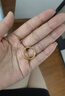周六福（ZLF）  黄金戒指女款硬金三生三世足金素圈指环 定价单个 光面14号-0.85g 实拍图