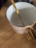 松发瓷器陶瓷杯子家用办公室咖啡杯水杯女生大容量情侣马克杯 卡其色 实拍图