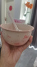 【⭐爆款】蝴蝶结少女心陶瓷碗勺釉下彩高颜值餐具饭碗甜品碗 1碗1勺（粉色蝴蝶结） 实拍图