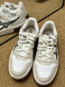 亚瑟士ASICS运动休闲鞋男鞋女鞋时尚运动舒适复古百搭板鞋 COURT MZ 2.0 白色/米色/碳灰色 43.5 实拍图
