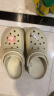 卡骆驰crocs檀健次同款复古洞洞鞋女鞋厚底老爹鞋小鲸鱼洞洞鞋206302 骨白色-2Y2(含智必星) 37 /38(240mm) 实拍图