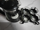 【京东物流】茶壶套装整套茶具大容量玻璃茶杯带滤网耐高温泡茶具 2000ML一壶+四杯套装 实拍图