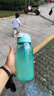 特百惠（Tupperware）乐C塑料杯550ML夏季男女学生便携运动水杯子大容量带吸管 碧海蓝 实拍图