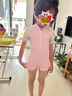 361°儿童泳衣女中小童连体短袖短裤夏季泳装专业学游泳速干温泉游泳衣 实拍图