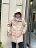 波司登反季羽绒服男女同款90绒加厚连帽修身中长款休闲百搭外套 实拍图