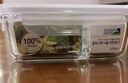 Glasslock保鲜盒进口耐热玻璃高筒微波炉密封燕麦杯汤粥冰箱收纳盒900ml 实拍图
